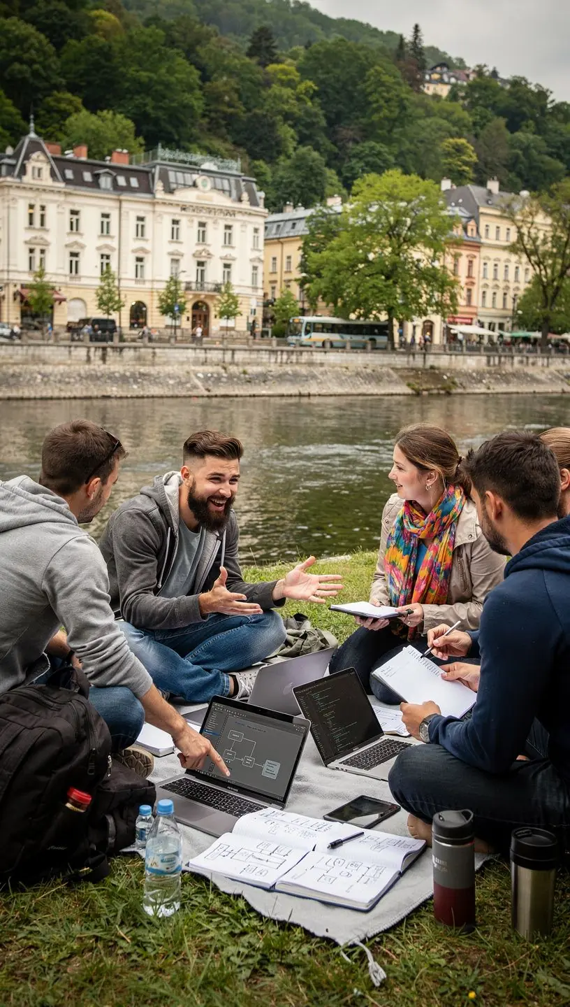 Strategic business meeting