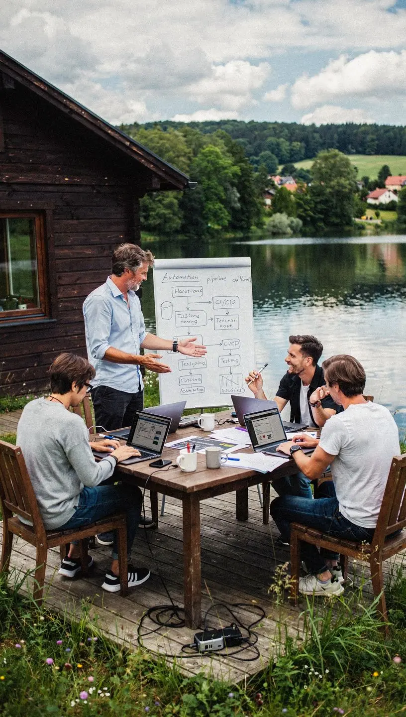 Professional team collaboration